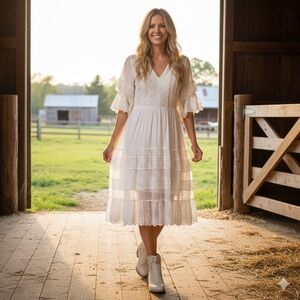 Elegant Cream Ankle Boots With Dual Zippers